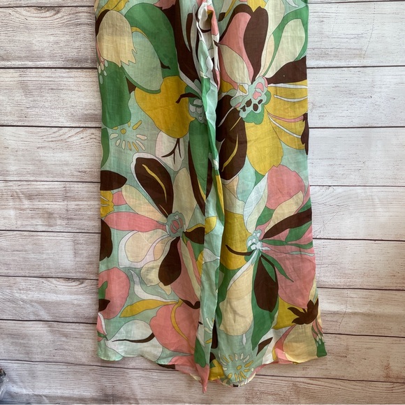 NEW WITH TAGS ZARA RAMIE FLORAL‎ WIDE LEG PANTS - Picture 5 of 8